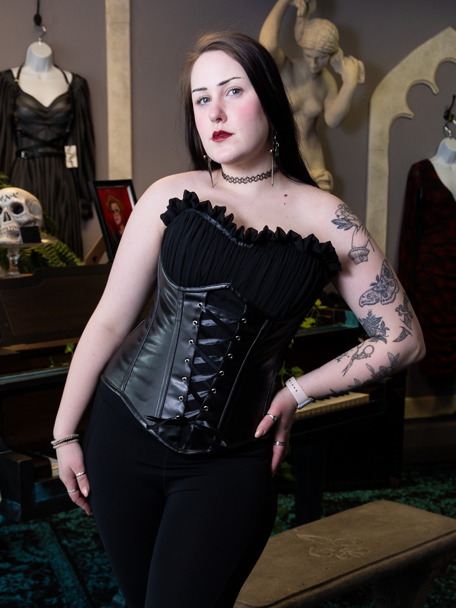 スカート fetico LEATHER CORSET BELT FETICO(フェティコ)のLEATHER CORSET BELT(スカート)の通販