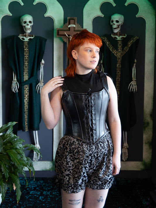 Frenchie Brocade Bloomers- Silver