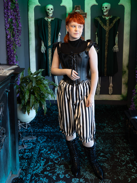 Benedict Long Bloomers- White Stripe