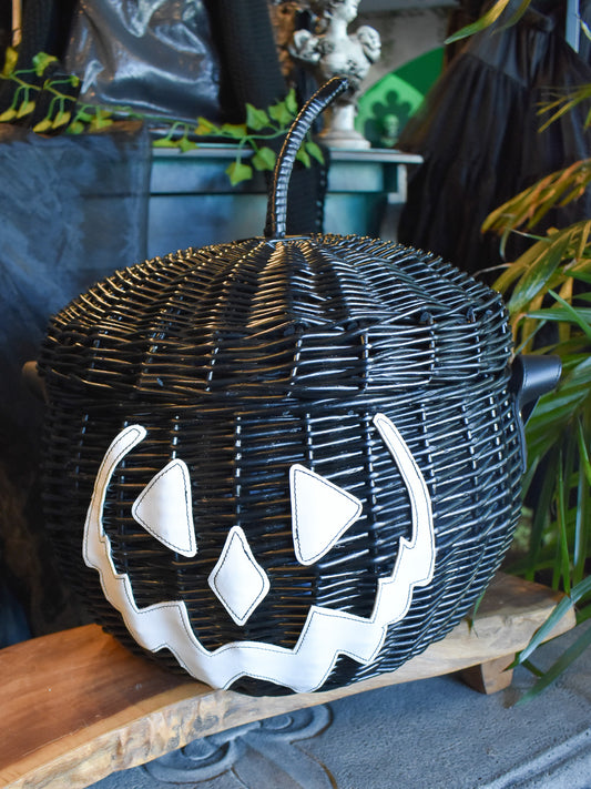 Haunted Hallows Picnic Basket- Black