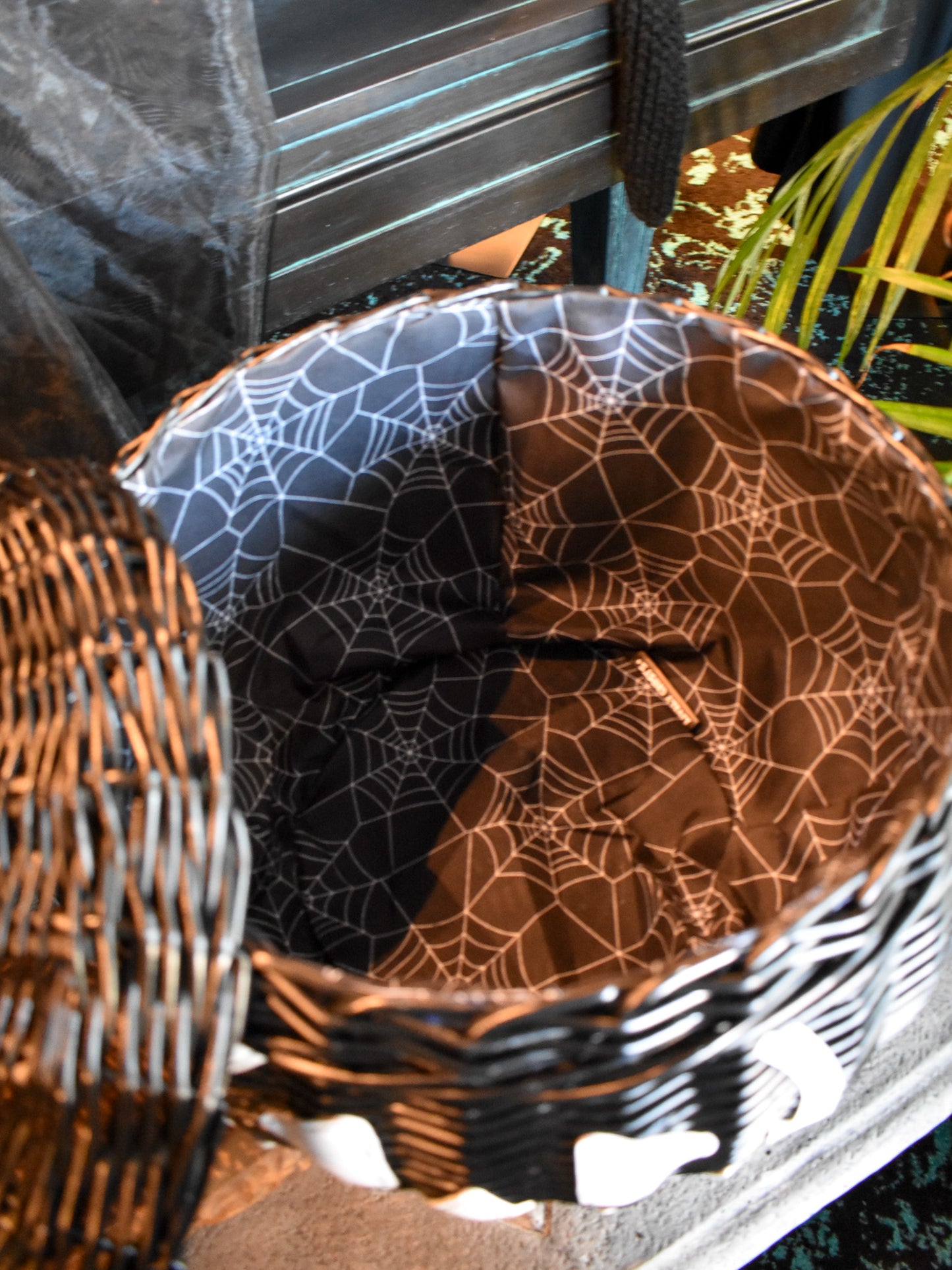 Haunted Hallows Picnic Basket- Black