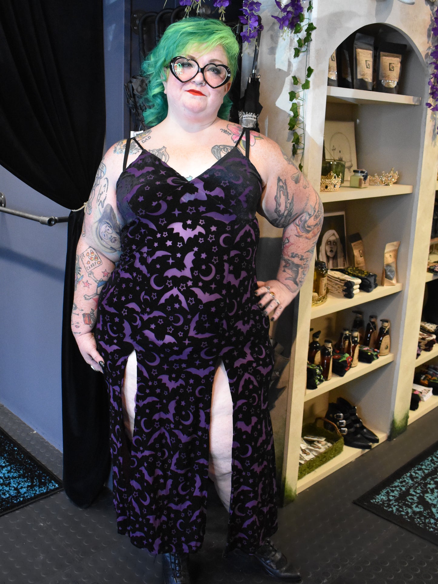 Lunar Goddess Burnout Lily Slip Dress