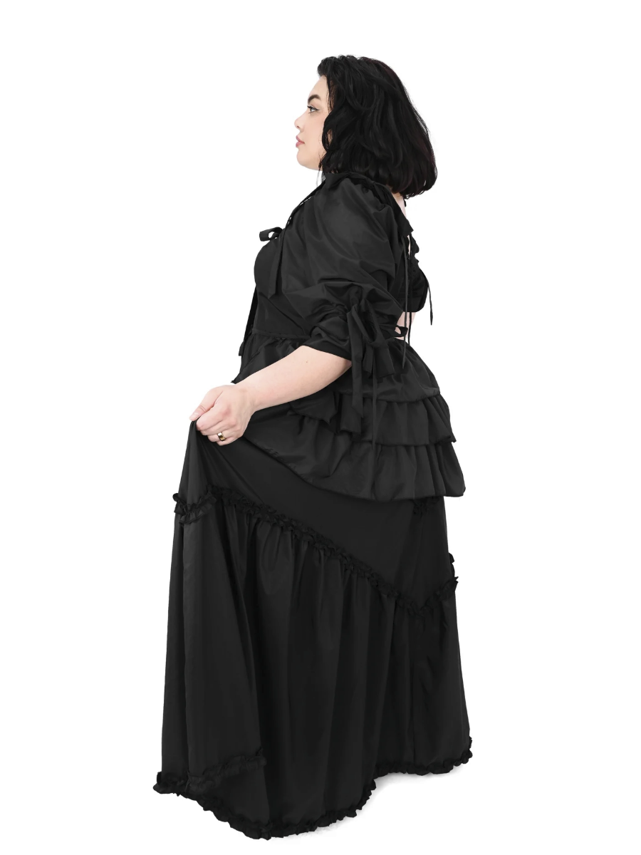 Pearl Bustle Gown