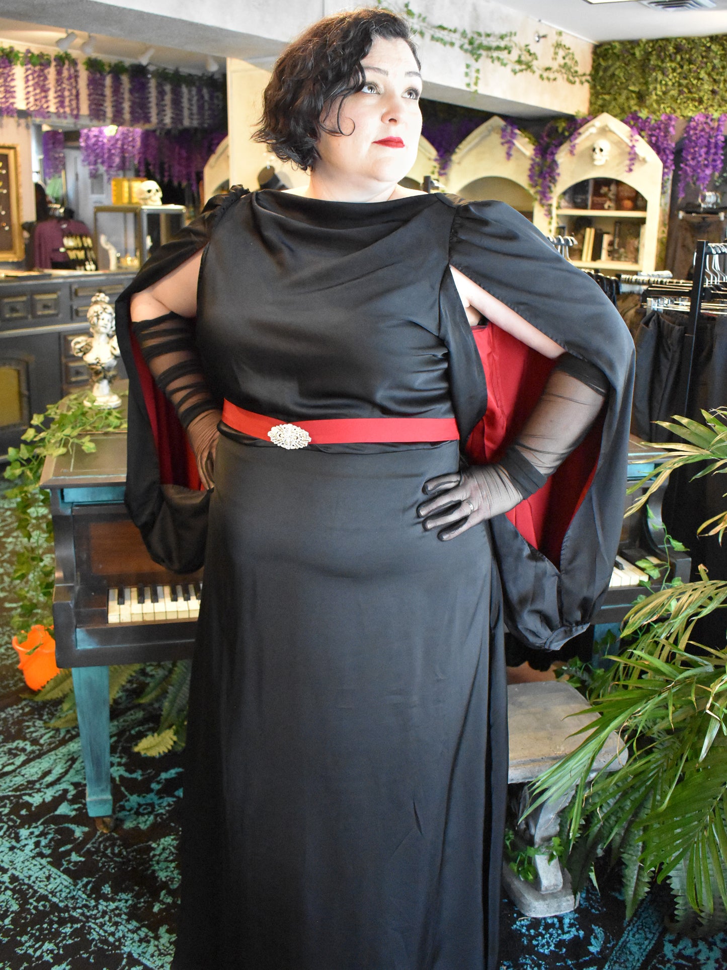 Great Gatsby Belted Evening Gown