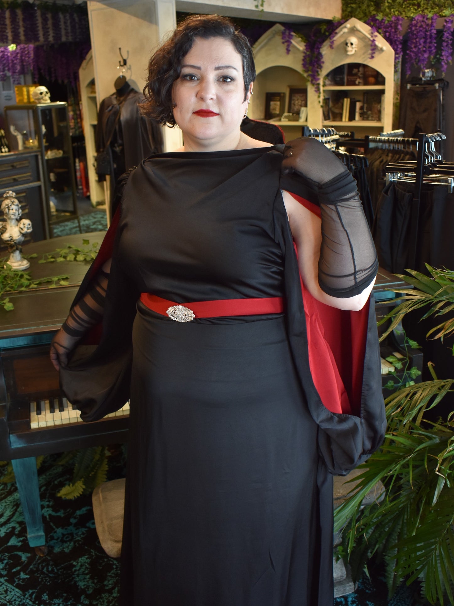 Great Gatsby Belted Evening Gown