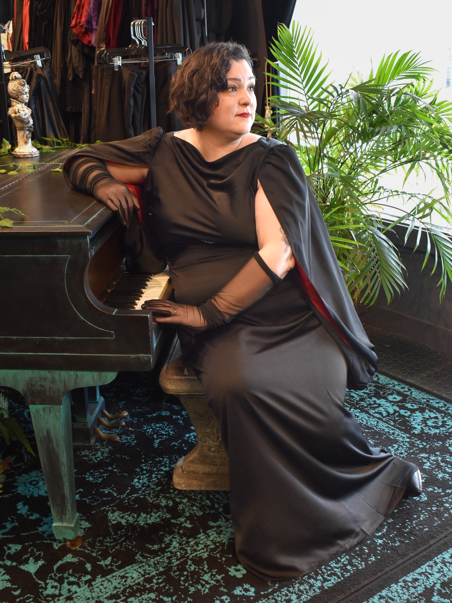 Great Gatsby Belted Evening Gown