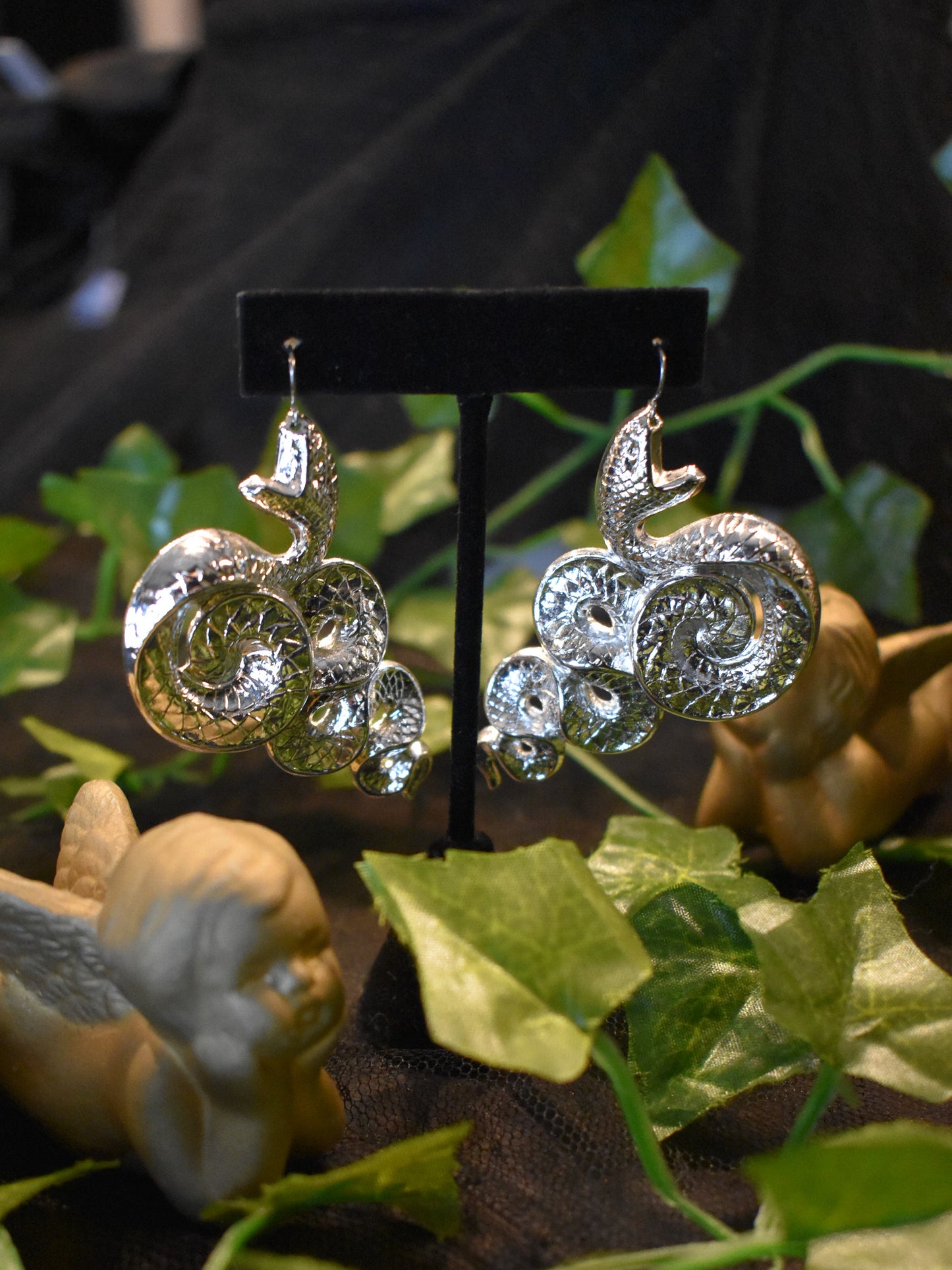 Silver Slither Earrings
