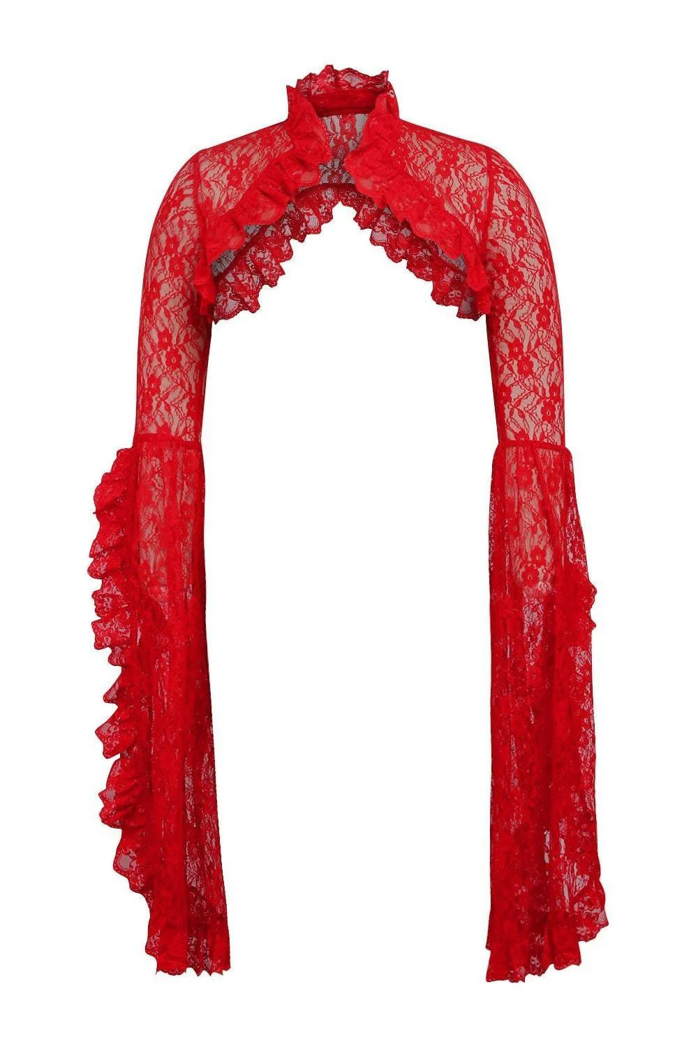 Celine Lace Bolero- Red