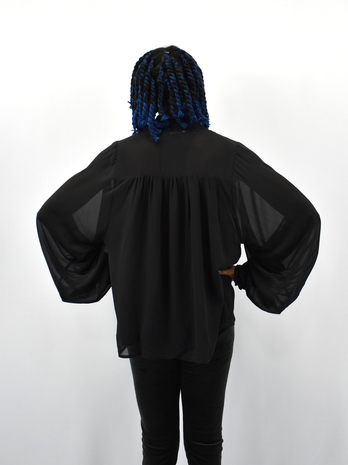 Living Noir Bishop Sleeve Blouse