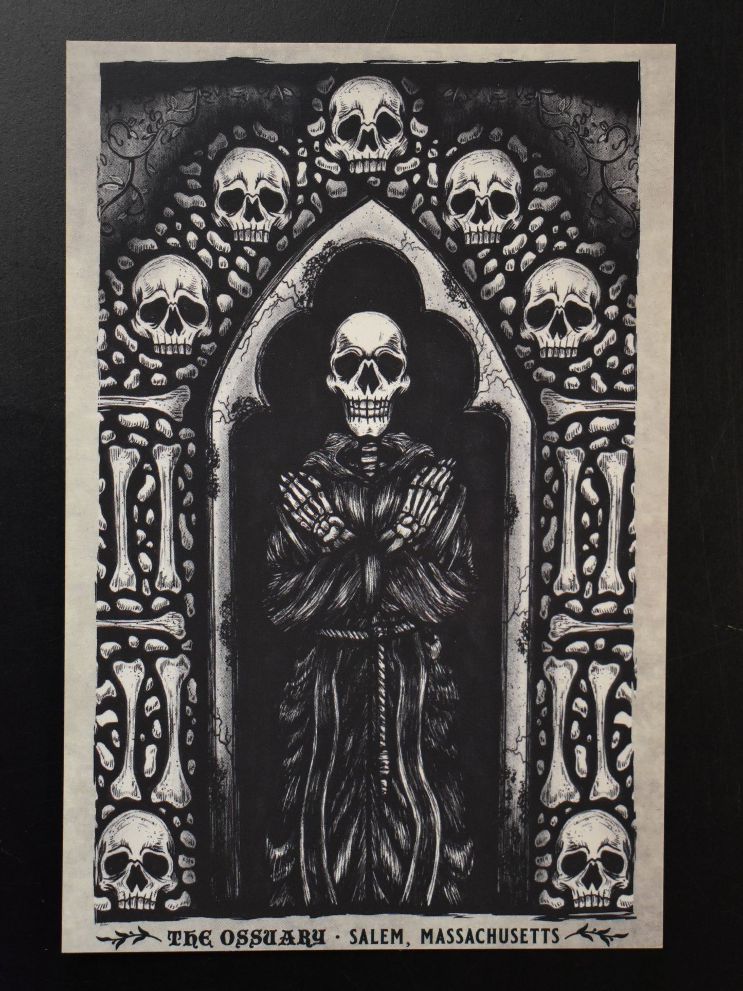The Ossuary Gothic Illustration Postcard