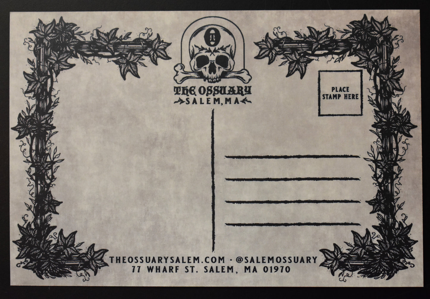 The Ossuary Gothic Illustration Postcard