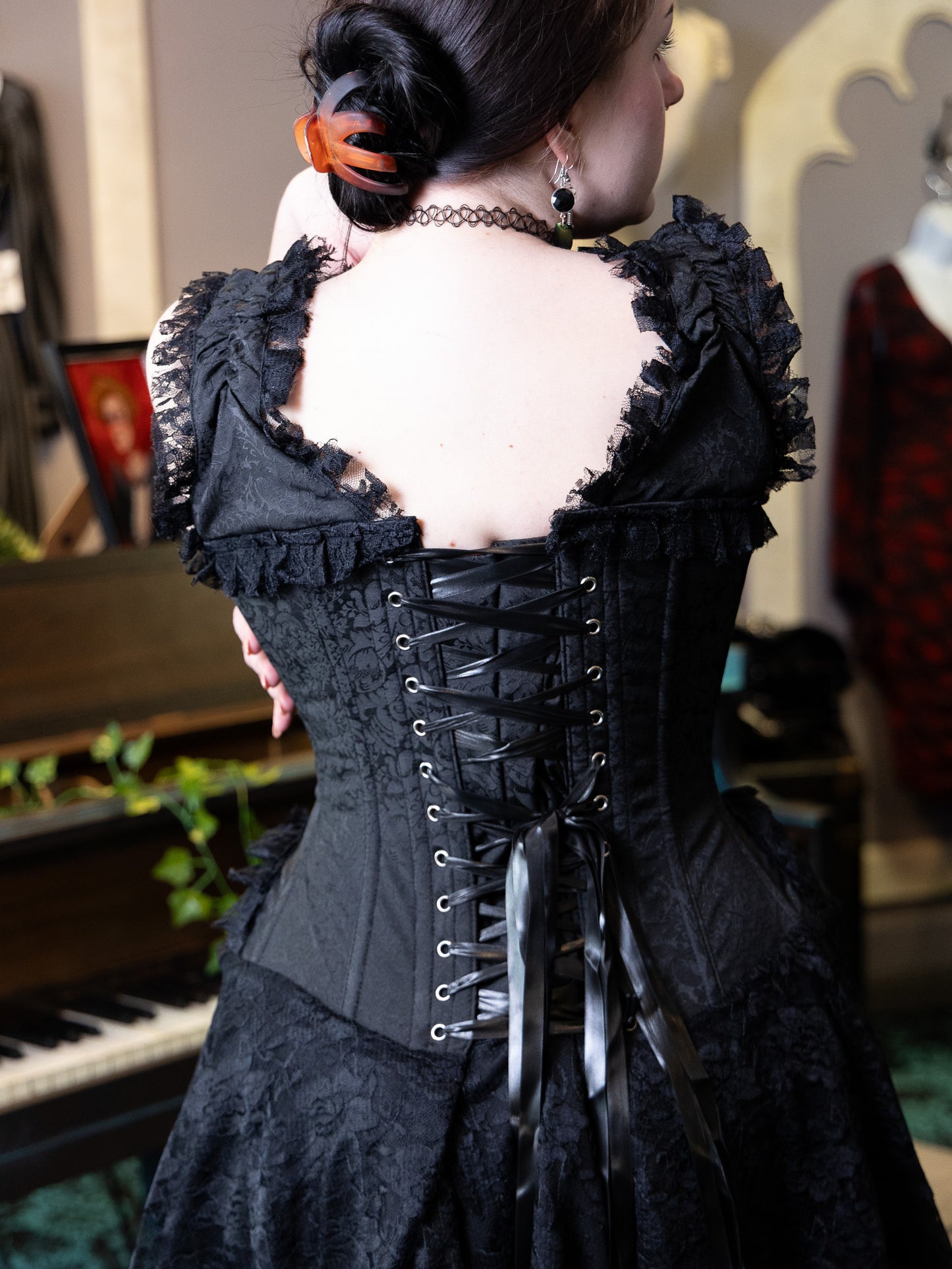 Adara Victorian Corset Dress | The Ossuary of Salem Adara Victorian Corset Dress | The Ossuary of Salem