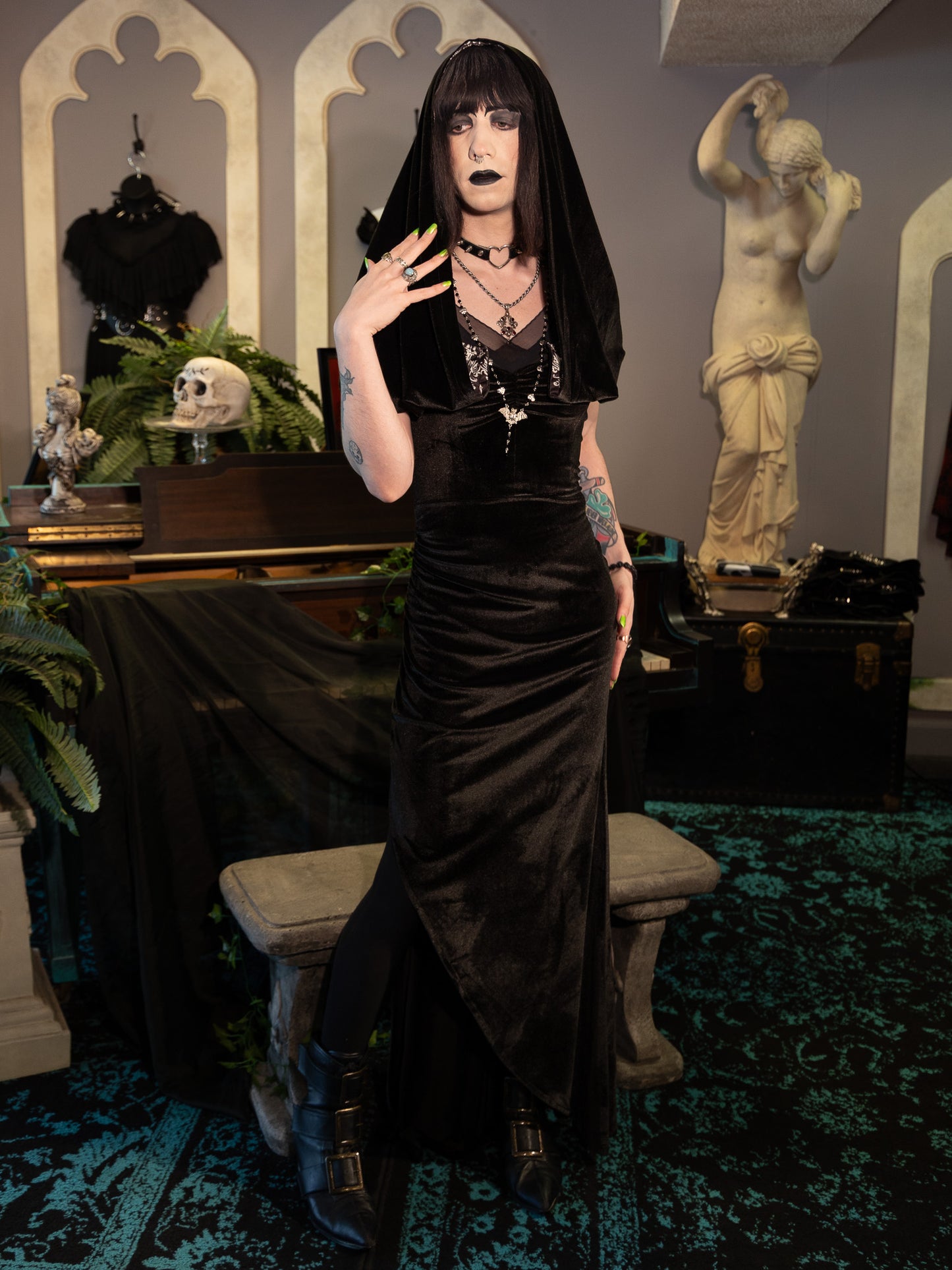 Grim Reaper Velvet Gown & Hood