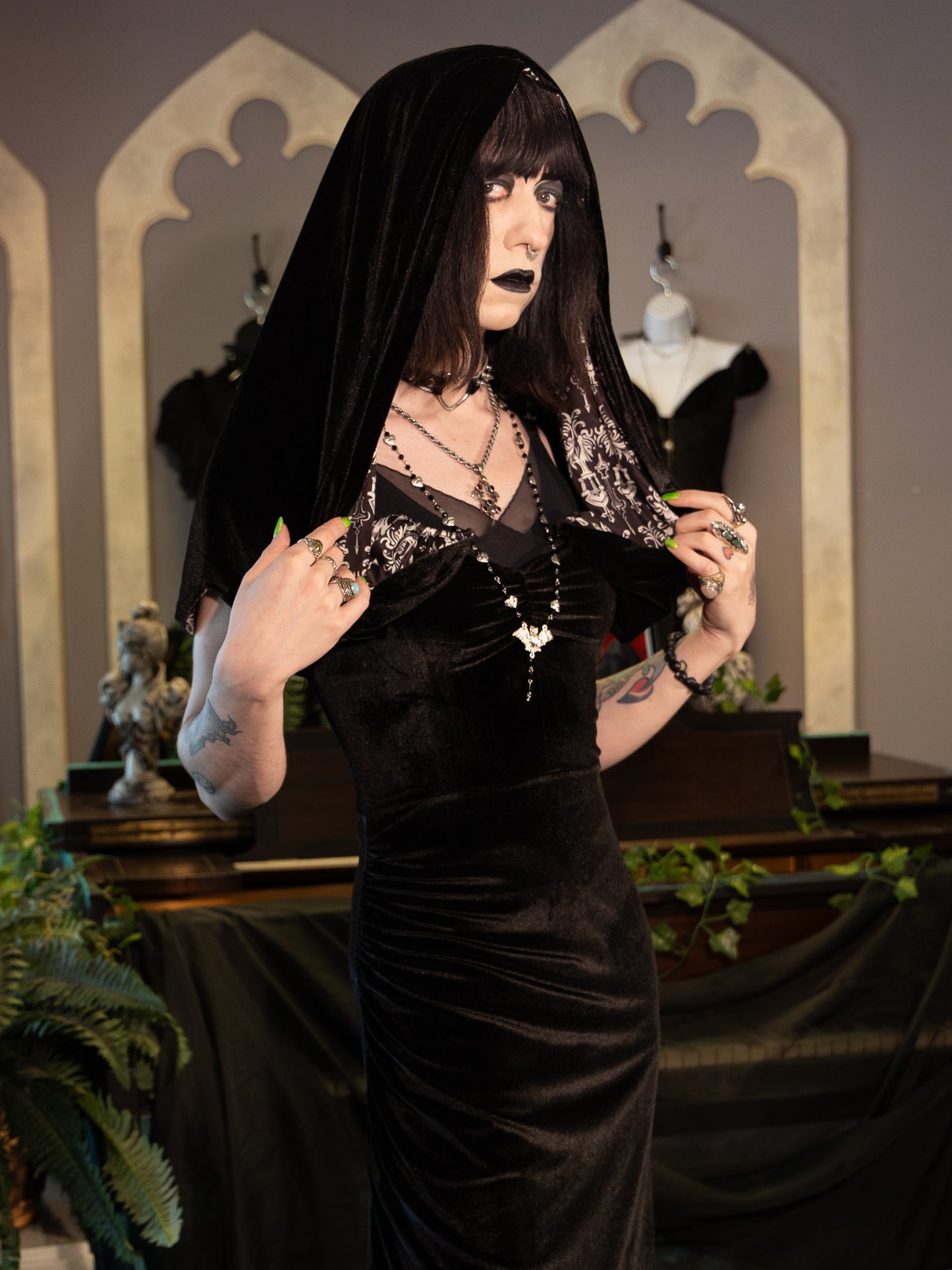 Grim Reaper Velvet Gown & Hood