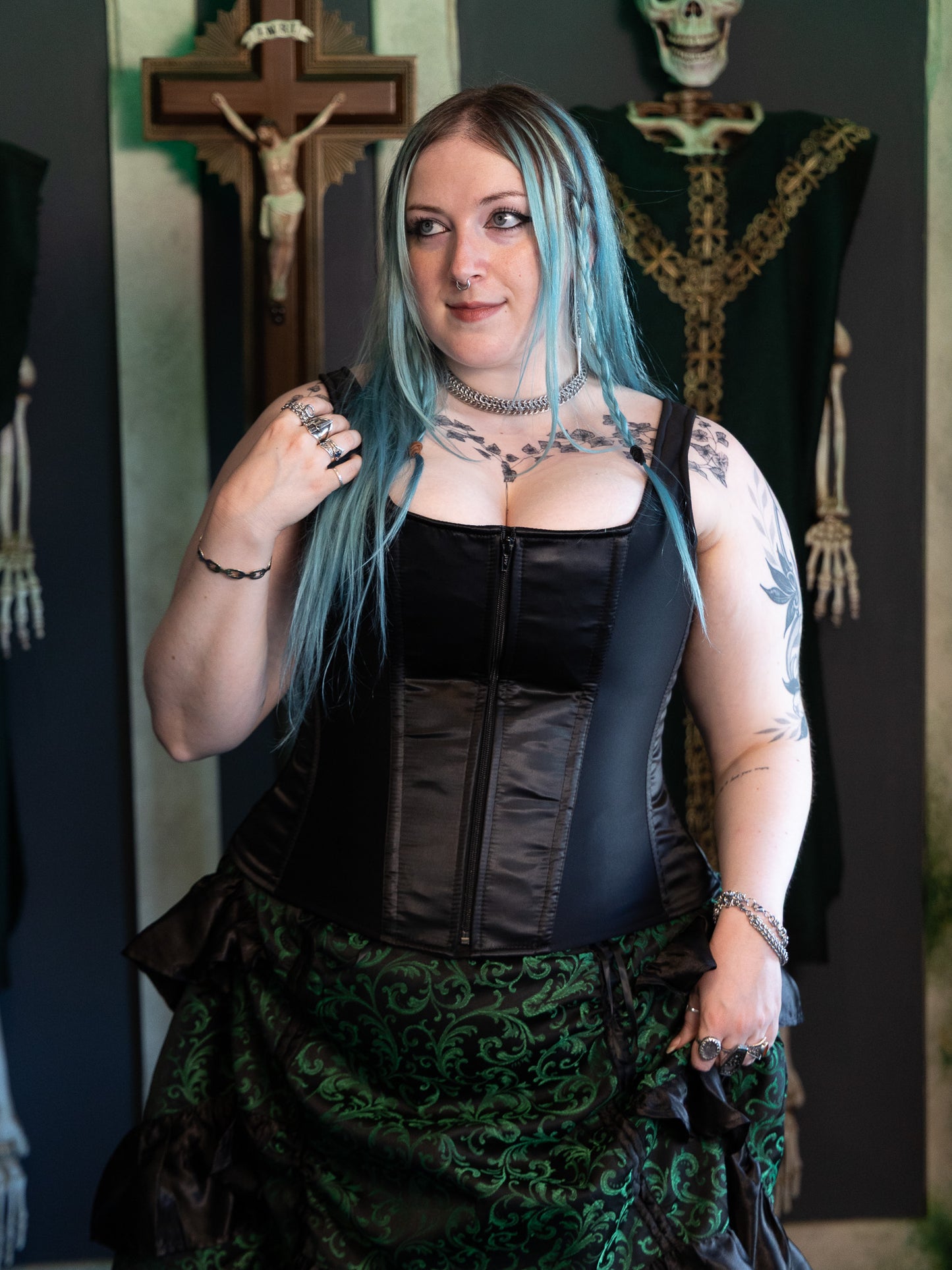 Serena Satin Corset Top