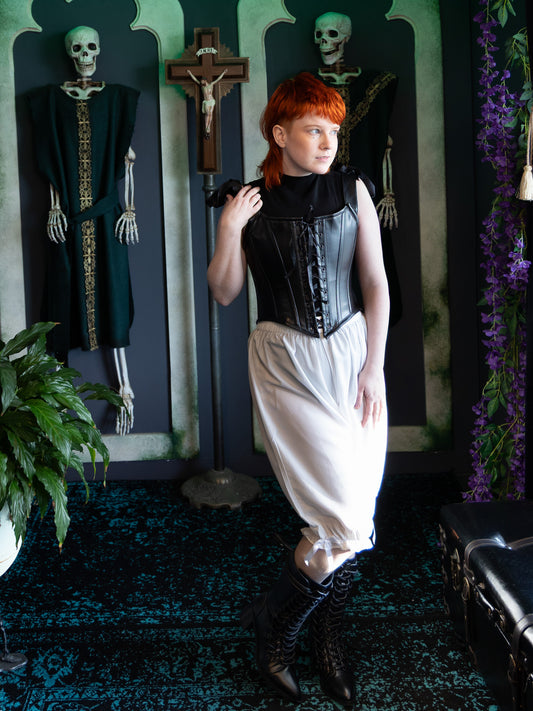 Benedict Long Bloomers- White