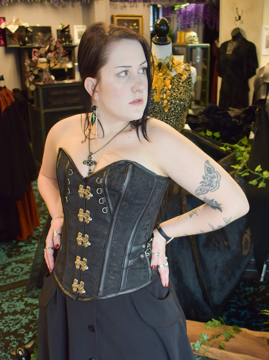 Lavinia Brocade & Hardware Corset