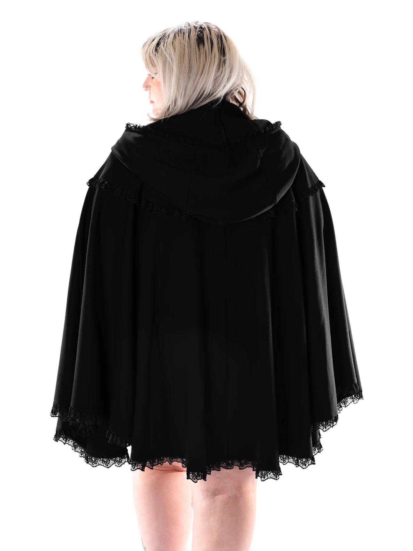 Kiki Lace Trim Cape FOXBLOOD