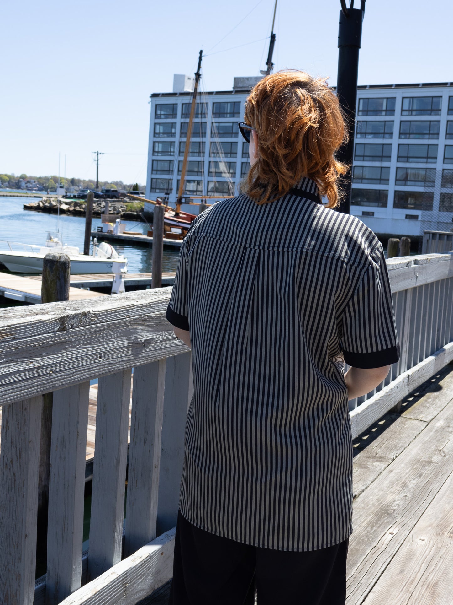 London Fog Striped Button Down Shirt