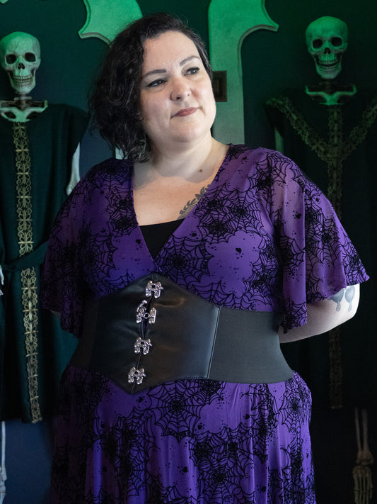 Jacquetta Silver Clasp Corset Belt