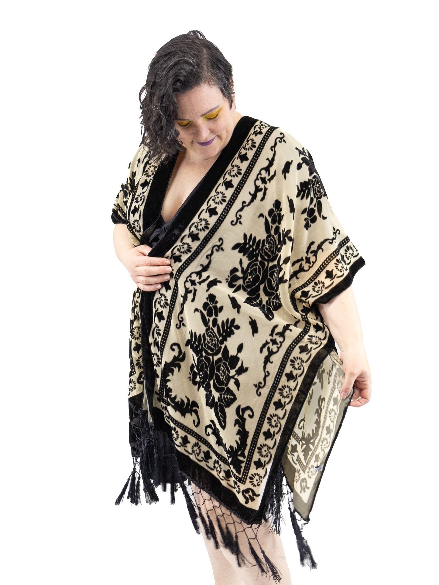 Dame Maggie Burnout Kimono