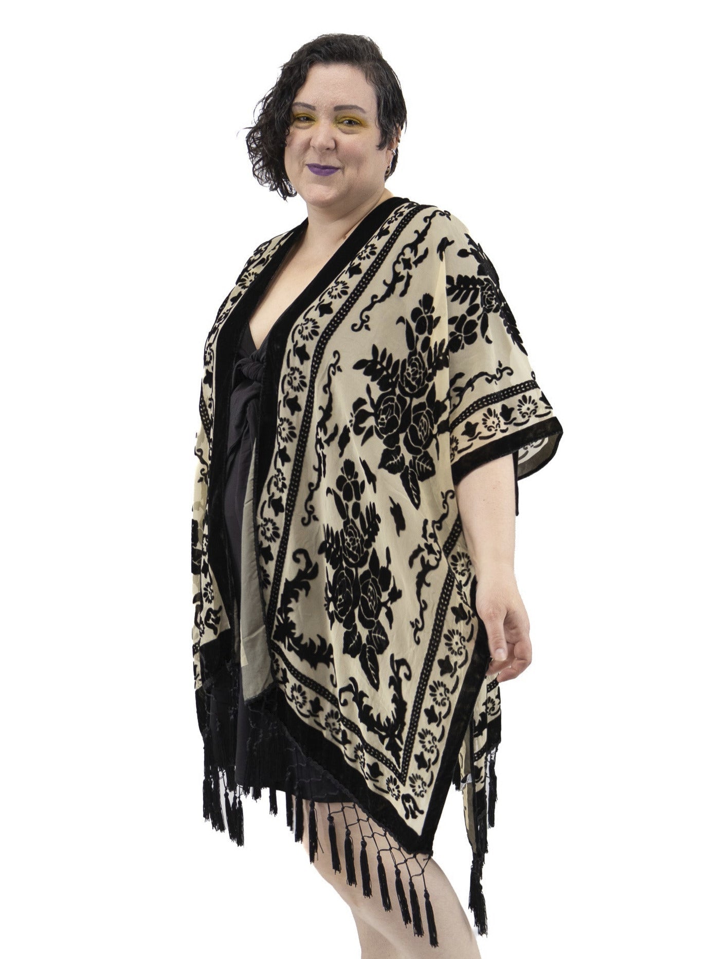 Dame Maggie Burnout Kimono