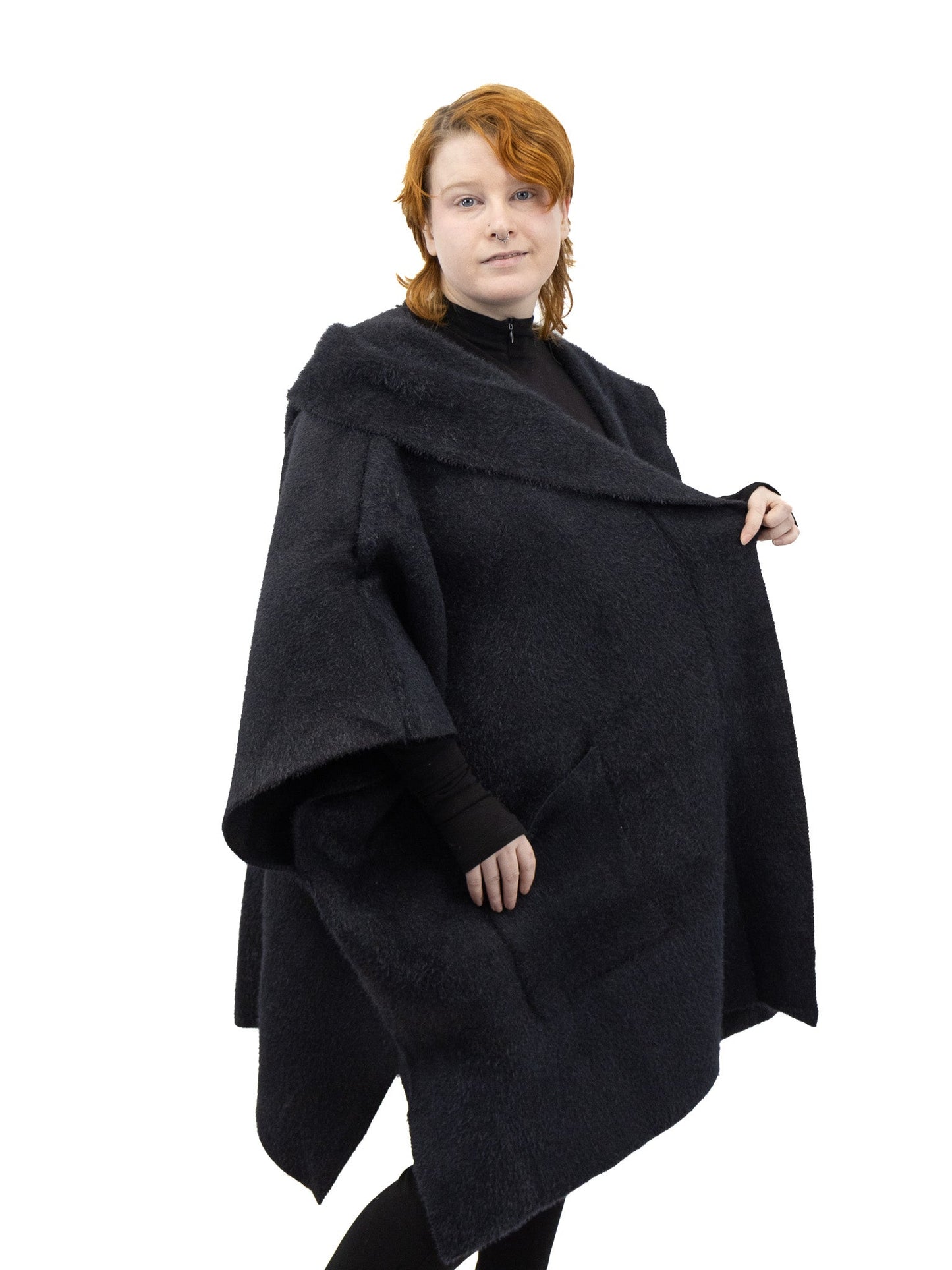 Raya Fleece Hooded Poncho