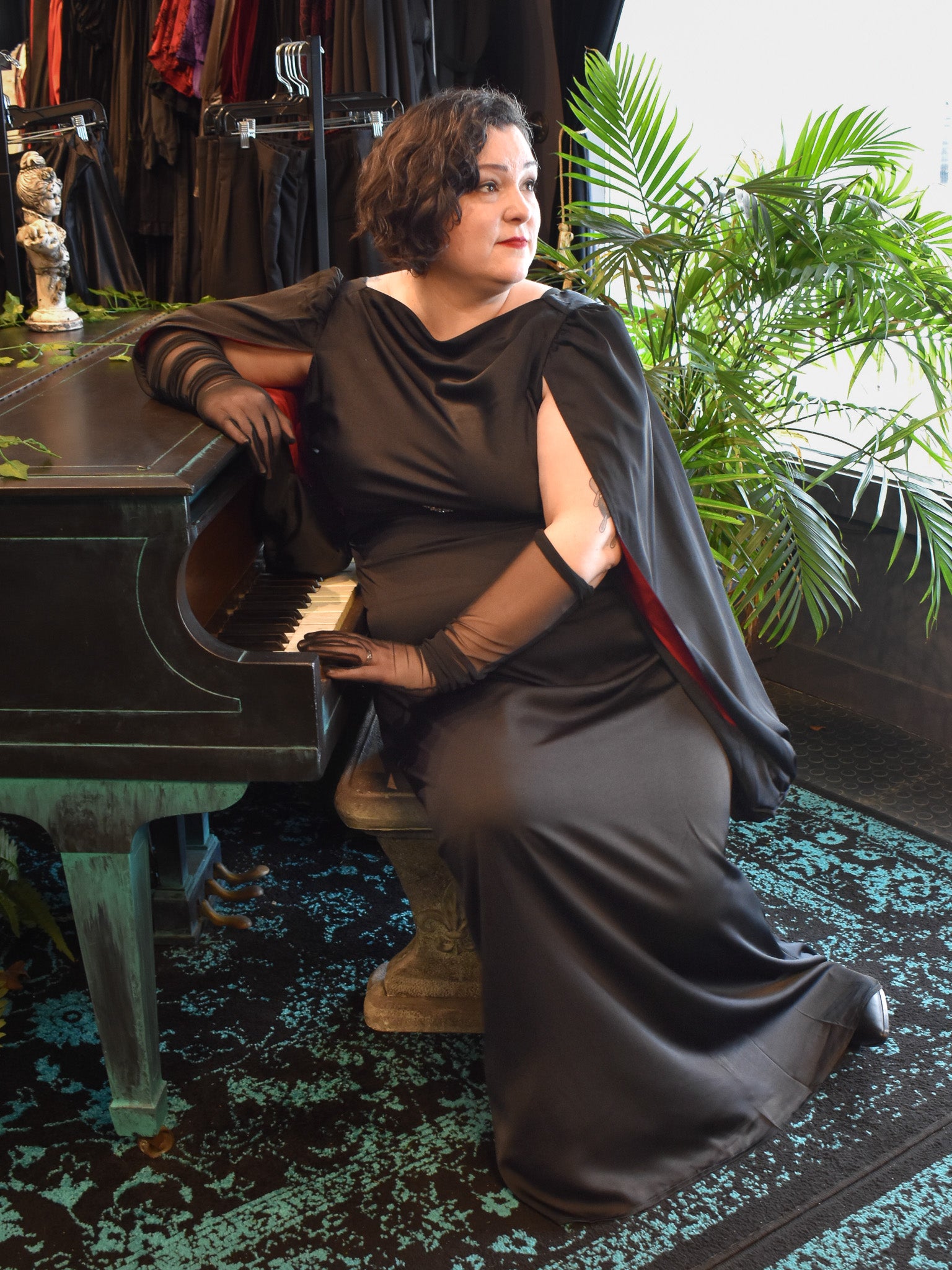 Great Gatsby Belted Evening Gown | The Ossuary of Salem