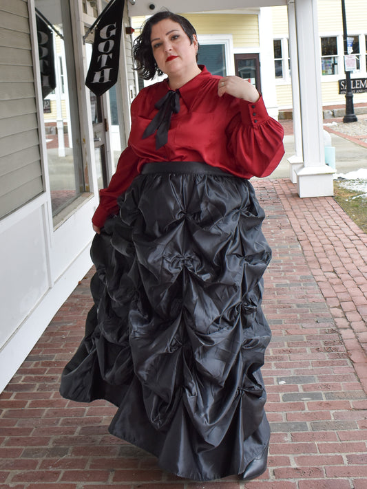 Etta Satin Pick-Up Skirt