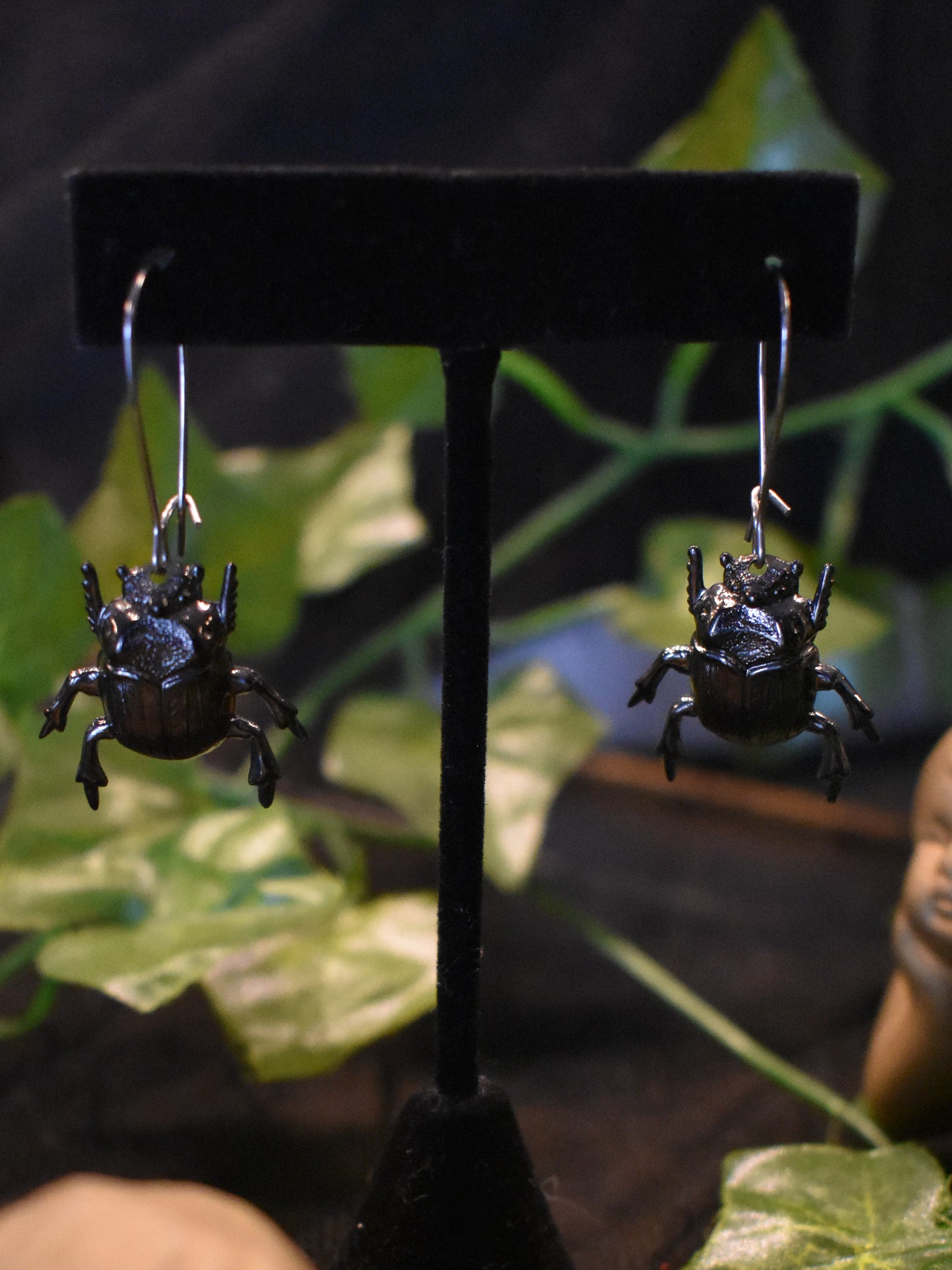 Midnight Mini Beetle Babe Earrings