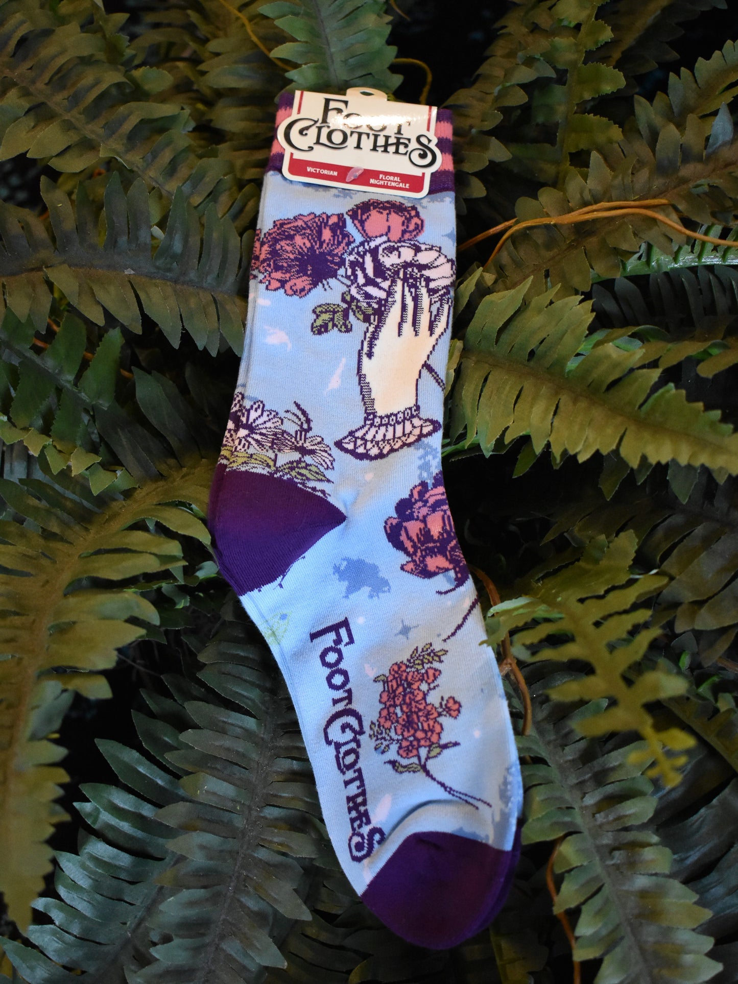 Floral Nightingale Crew Socks