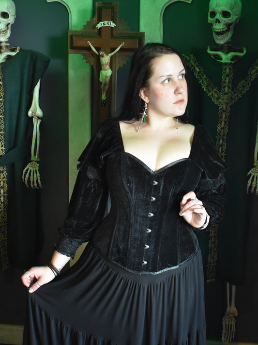 Lady Capulet Velvet Sleeved Corset