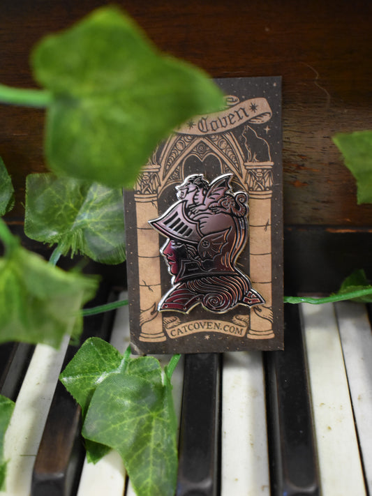 Lady Knight Enamel Pin