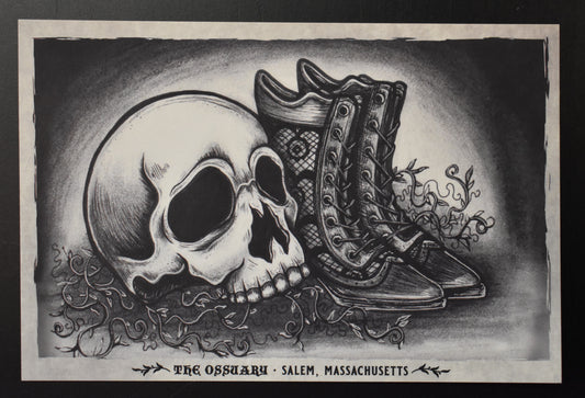 The Ossuary Gothic Illustration Postcard