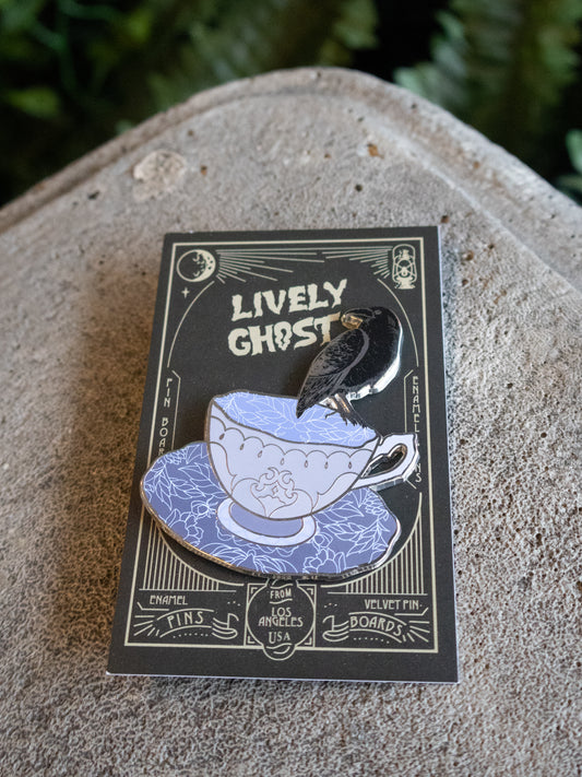 Lavender Tea Nevermore Pin